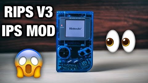 Modding An Original GameBoy! | RIPS V3 IPS Mod!