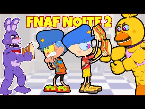 Mongo e Drongo JOVENS em FNAF 1 Noite 2 - FIVE NIGHTS AT FREDDY'S 1 em Desenho Animado