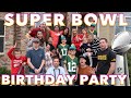 BINGHAM FAMILY BIG SUPER BOWL BIRTHDAY PARTY BASH 🥳🏈 TWIN BOYS SHARE CELEBRATION WITH OLDER BROTHER