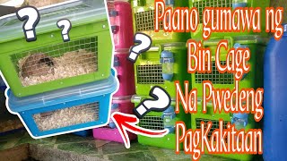 DIY Hamster Bin Cage ll Pwede din pag Kakitaan ll Paano ba gawin ang Hamster Bin Cage