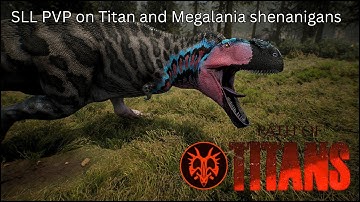 Path Of Titans Official Compilation #4 - PVP S tier 5 slot Tyrannotitan and Meg activities