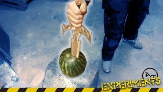 FRUIT NINJA With SKYRIM Weapons - Mehrunes Razor, Daedric Battle Axe, Daedric Sword