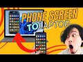 How to project smartphone screen to laptop  laptop screen as secondary screen  digitalguideph