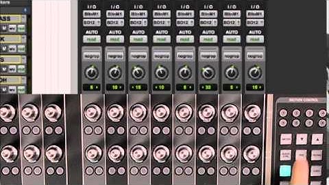 Working with Pro Tools - Pro Tools control from the Fader unit