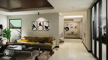 Unreal Engine 5 I Archviz Interactive Walkthrough I Villa Interior