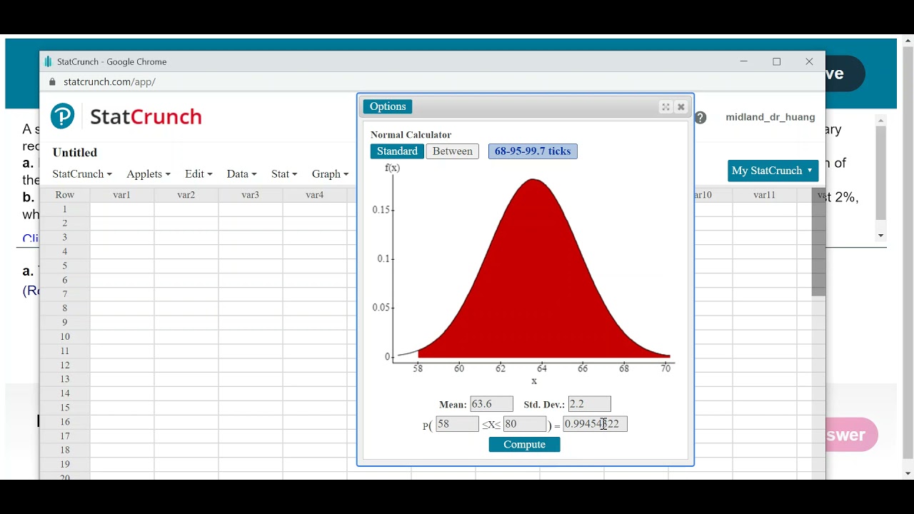 MTH210 HW 6.2 #8 Application of normal distribution - YouTube