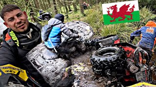 100 FARM QUADS OFF ROADING WALES | OFF ROAD SHENANIGANS