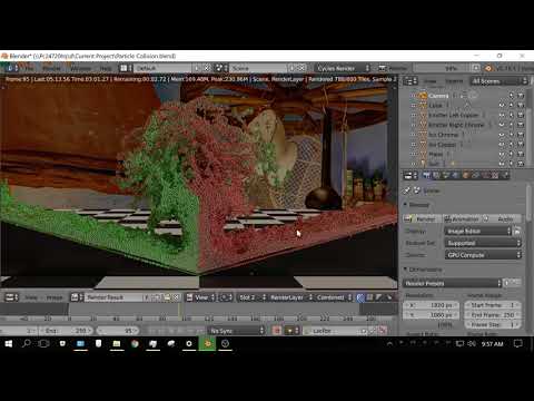 Experimental Blender Build Simultaneous GPU & CPU Rendering Test