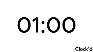 1 Minute Timer | Simple | Clock'd