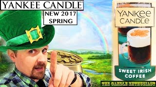 Yankee Candle 🍀 St. Patrick's Day - 2 NEW 2017 Fragrances - EMERALD ISLE & IRISH COFFEE