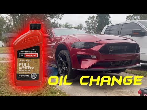 Changing the oil in my 1000hp Mustang GT