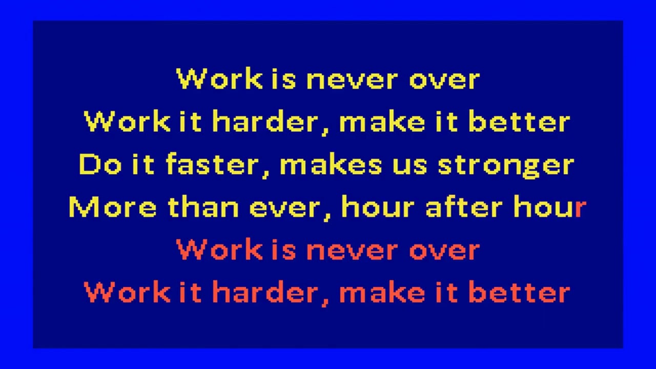 Steam Powered Giraffe   Harder, Better, Faster, Stronger (Karaoke)