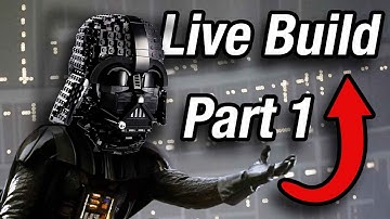 #LegoStarWars Helmet Collection! Darth Vader Live Build! 1/2