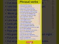 Important phrasal verbs for competitive exams | Phrasal verbs examples #english #shorts #ielts #yt