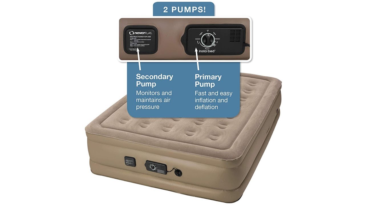 Best air mattress | Bed Air Mattress | Insta-Bed Raised | Air Mattress | with Never Flat Pump