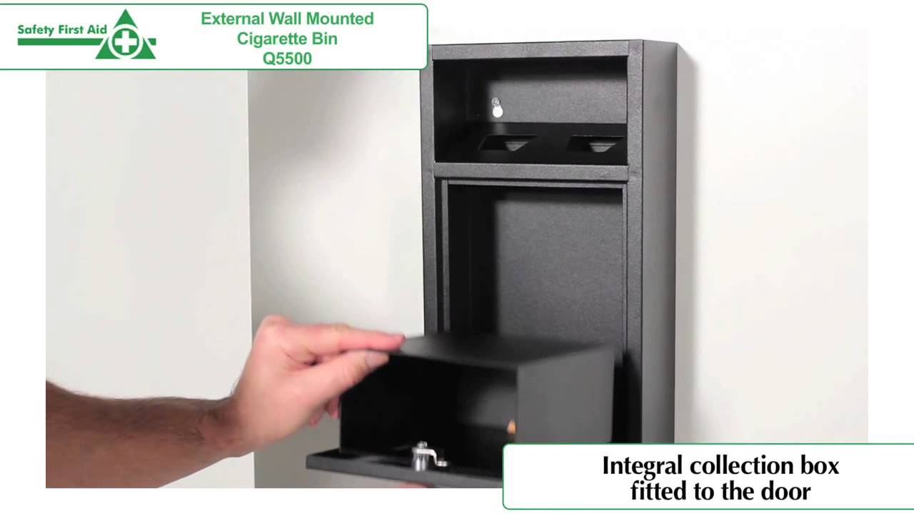 External Wall Mounted Cigarette Bin Q5500