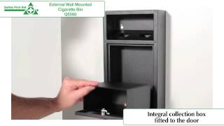 External Wall Mounted Cigarette Bin Q5500