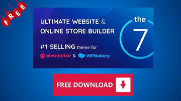 Download The7 WordPress Theme for Free | All-In-One Website & Store Builder (2025)