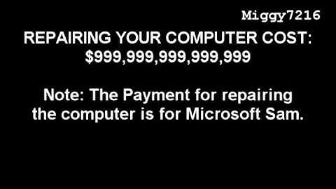 Microsoft Sam Reads Funny Error Messages - S2EP2 (Series Finale)