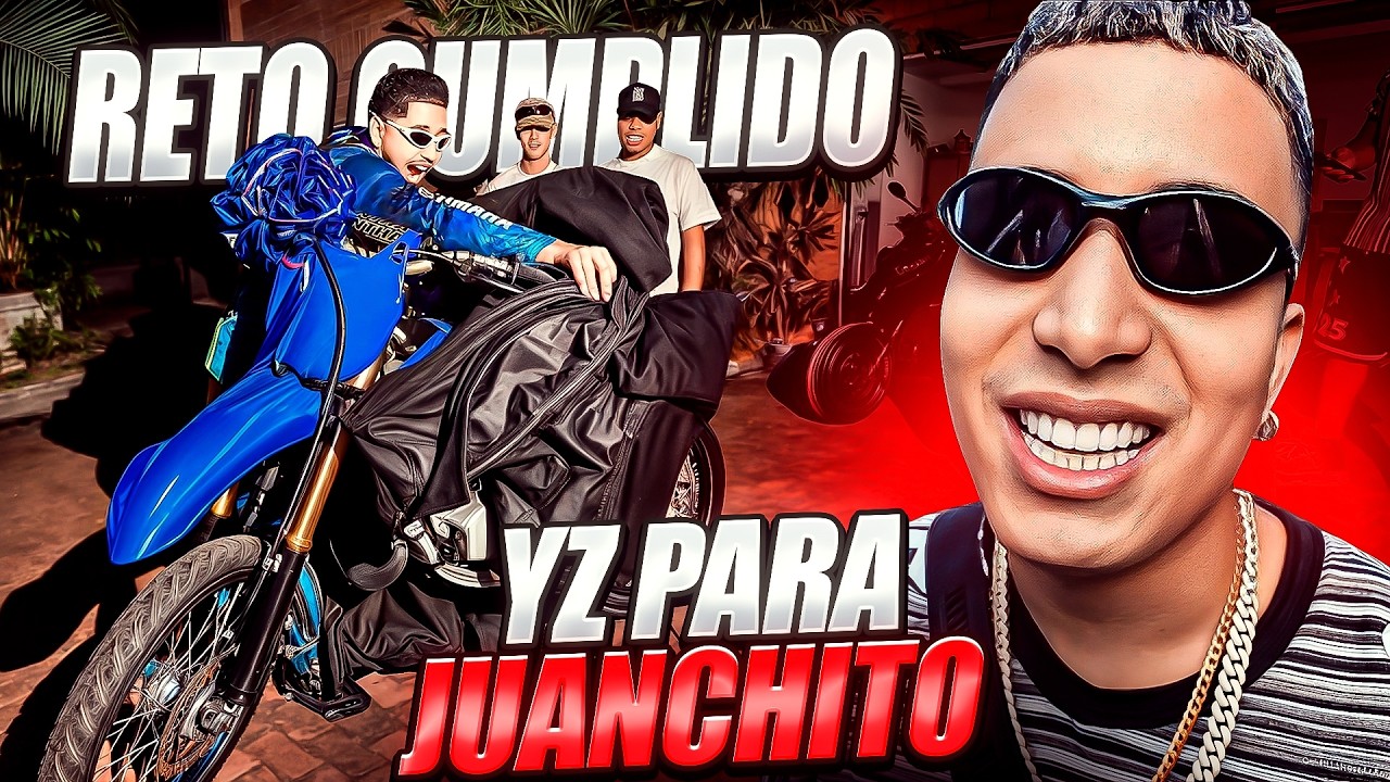 ¡LE REGALÉ UNA YZ A JUANCHITO!🔥| RETO CUMPLIDO | ASÍ REACCIONÓ 😱🏍️