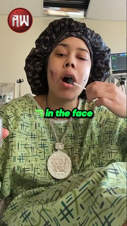 Female rapper MOCKS her opps from the hospital after surviving 😳