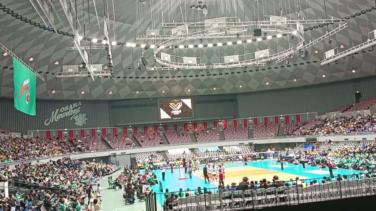 SVリーグ 大阪マーヴェラス VS 東レアローズ滋賀 1.24 2セットポイント とっとこぶー太郎チャンネル