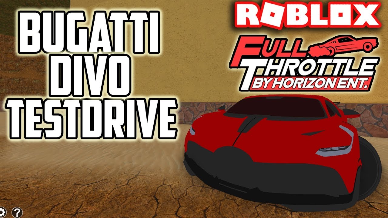 Bugatti Divo Testdrive Review Full Throttle Roblox Youtube - full throttle roblox codes