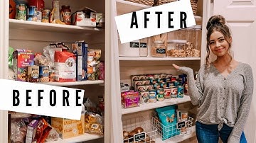 SMALL PANTRY MAKEOVER // CLEAN & ORGANIZE WITH ME!