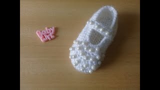 كروشيه لكلوك بيبى / كروشيه شوز بيبى لجميع المقاسات crochet baby shoes