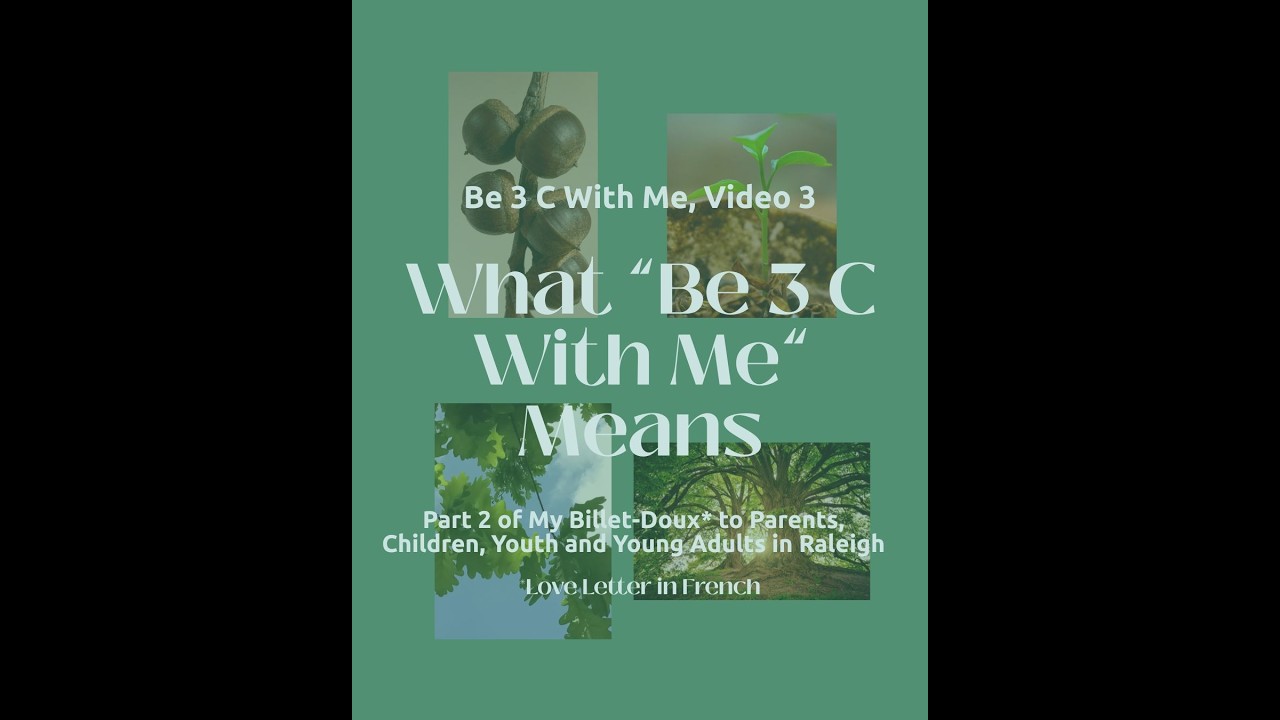 Part 2: Be 3 C With Me, Video 3 - What 