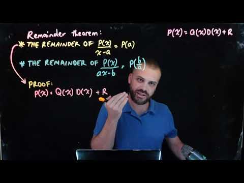 Remainder Theorem: Worked Examples, why it's useful and Proof