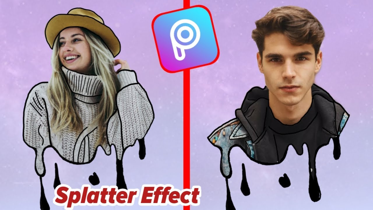 PICSART TUTORIAL | PICSART SPLATTER EFFCET | Picsart splash effect