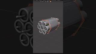How to model a T.N.T bomb 💣 #3d #shorts