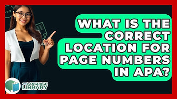 What Is The Correct Location For Page Numbers In APA? - The Language Library
