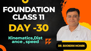 Understanding Kinematics: Distance and Speed | Class 11 Physics | Dr. Birendra Mohan Physics