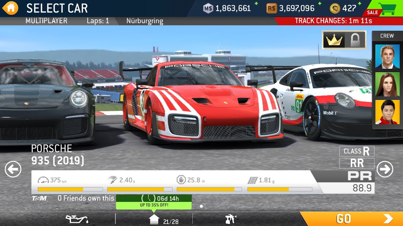 [2cars 4races] Real Racing 3 Weekly Multiplayer - YouTube