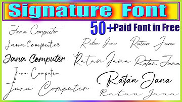 Top 50 Signature Fonts For Photography Editing Logo || Handwriting/Signature Fonts || Free Download