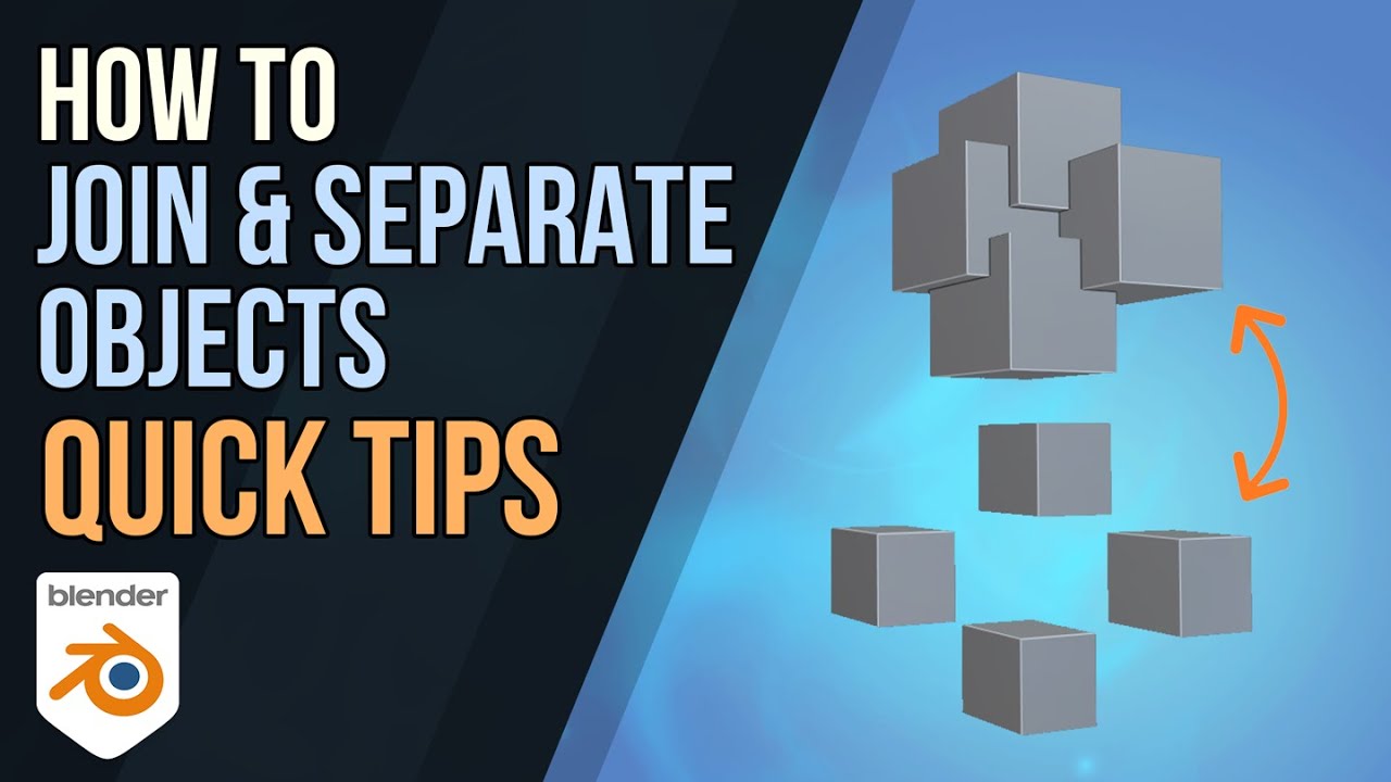 How to Join & Separate Objects in blender 2.9 - YouTube