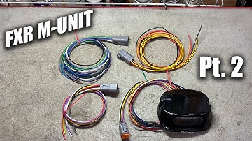 FXR M-Unit Wiring Harness Build Pt. 2 (Taillight and Other Prep)