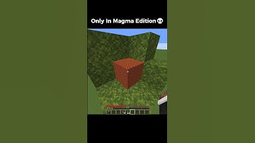Only In Magma 💀 #minecraft #shorts