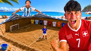 WE’RE BUILDING a SOCCER FIELD on the BEACH! 🏖️⚽ screenshot 5