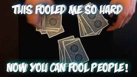 This Easy Card Trick Fooled Me. IMPOSSIBLE Card Trick Performance And Tutorial!