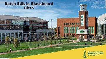 Batch Edit in Blackboard Ultra
