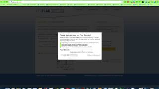 Insert a Widget visitor counter