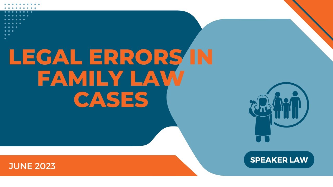 Legal Errors in Family Law Cases