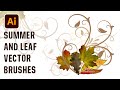 Create an Autumn Branch and Flourishes with Vector Leaves Brushes in Adobe Illustrator