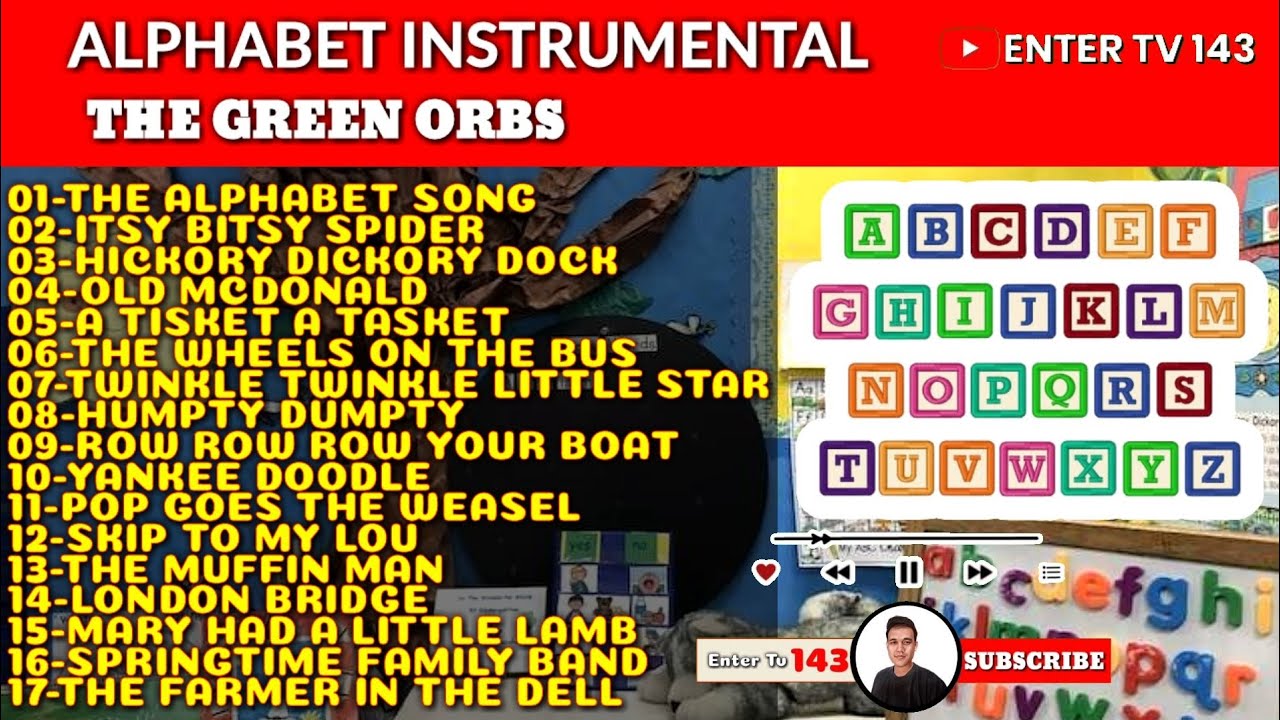 🎵NURSERY RHYME Instrumental SONG AUDIO LIBRARY The Green Orb