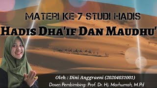 Prof. Dr. Hj. Marhumah, M.Pd- " hadis Dha'if Dan Hadis Maudhu" Dini Anggraeni (20204031001) UIN SUKA screenshot 5