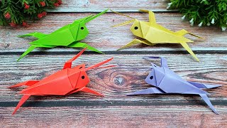 Easy Origami Grasshopper Step By Step Tutorial | Paper Crafts For School Craft