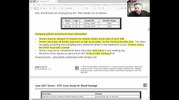 How to Complete a Driver Schedule for Transport Manager CPC Case Study